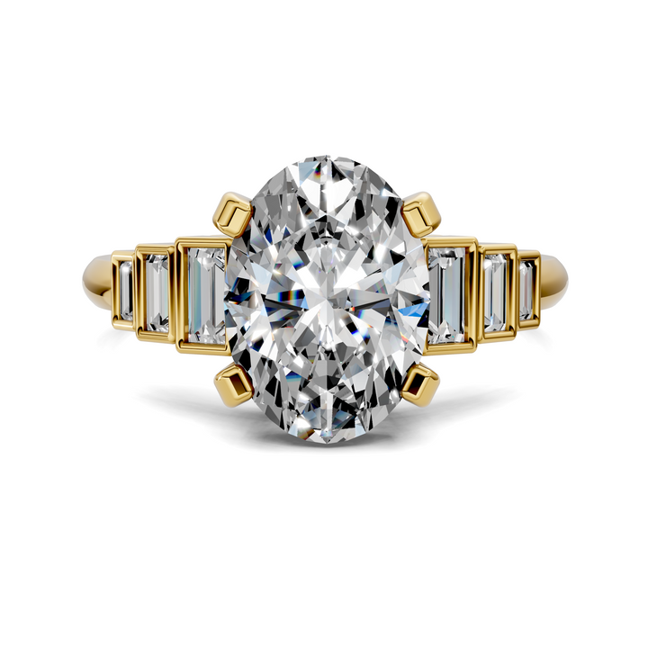 Lillian Bezel Baguette Ring Setting