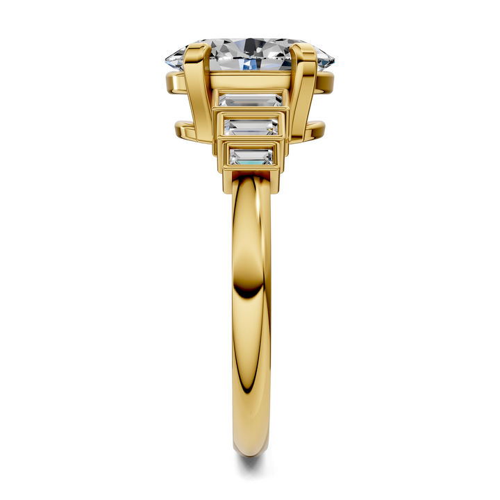 Lillian Bezel Baguette Ring Setting