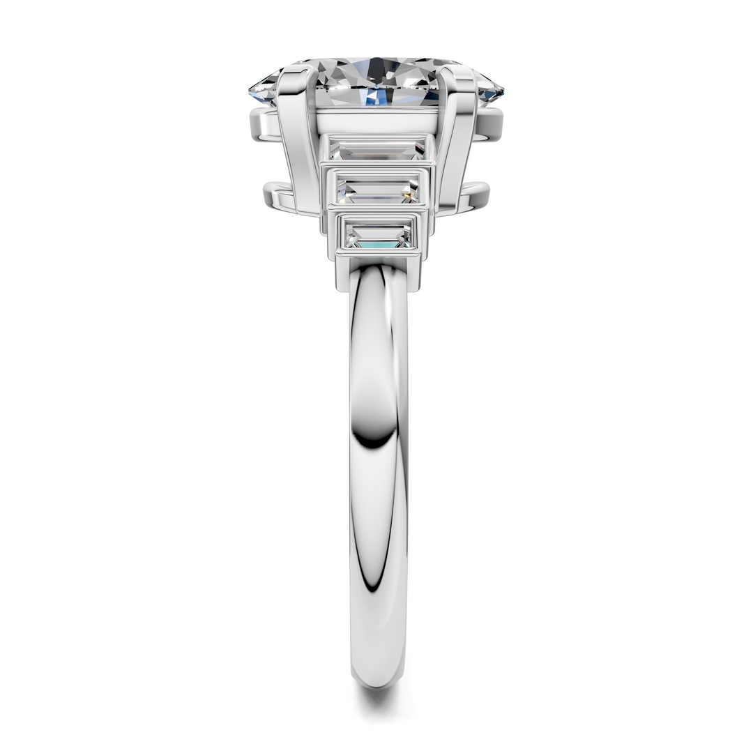 Lillian Bezel Baguette Ring Setting