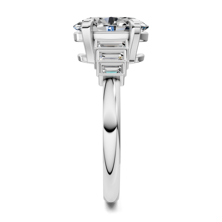 Lillian Bezel Baguette Ring Setting