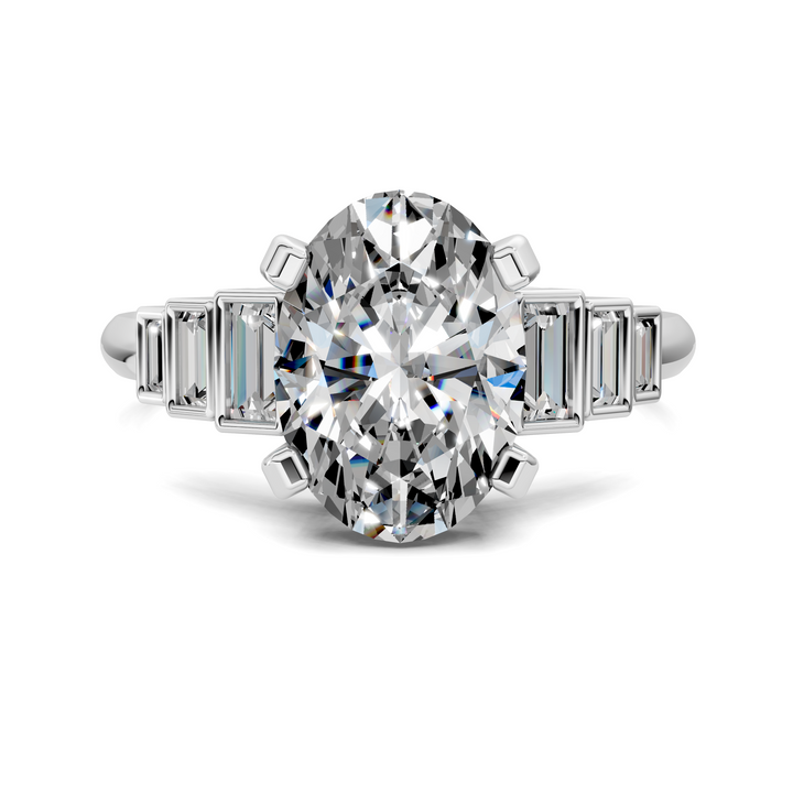 Lillian Bezel Baguette Ring Setting