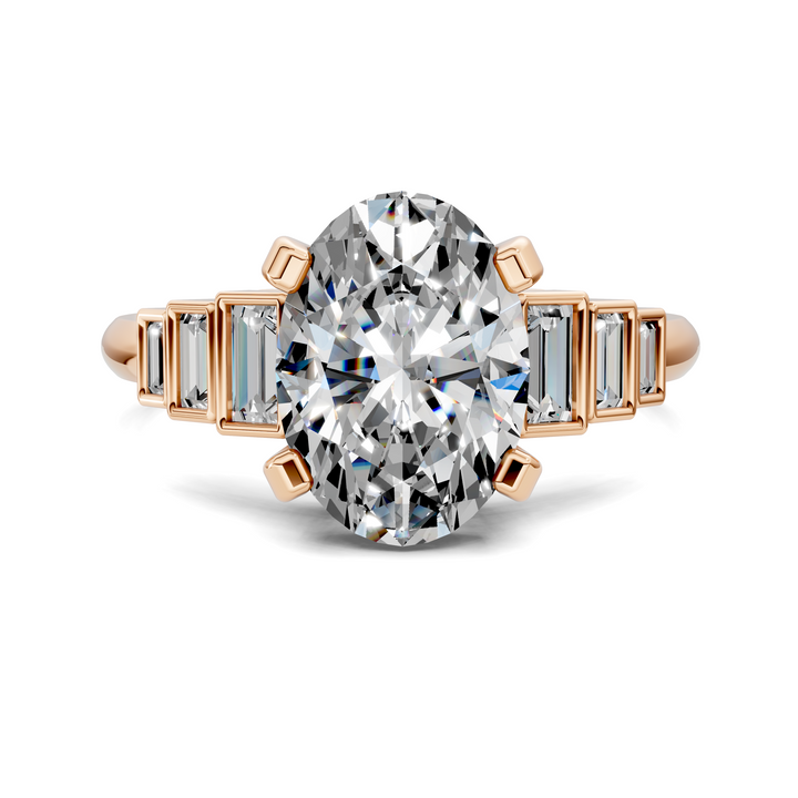 Lillian Bezel Baguette Ring Setting
