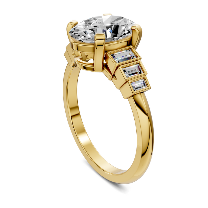 Lillian Bezel Baguette Ring