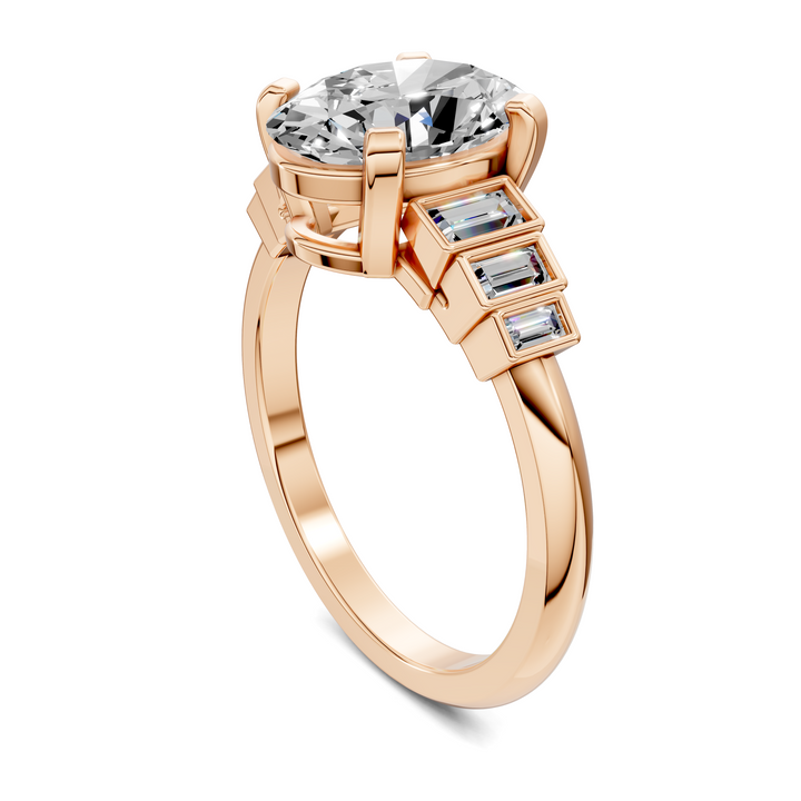 Lillian Bezel Baguette Ring