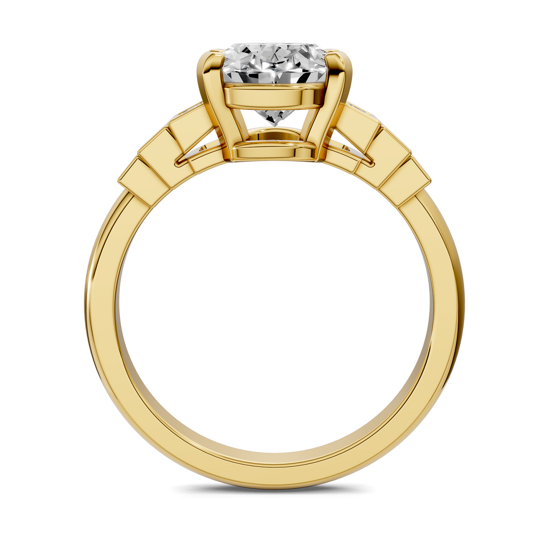 Lillian Bezel Baguette Ring Setting