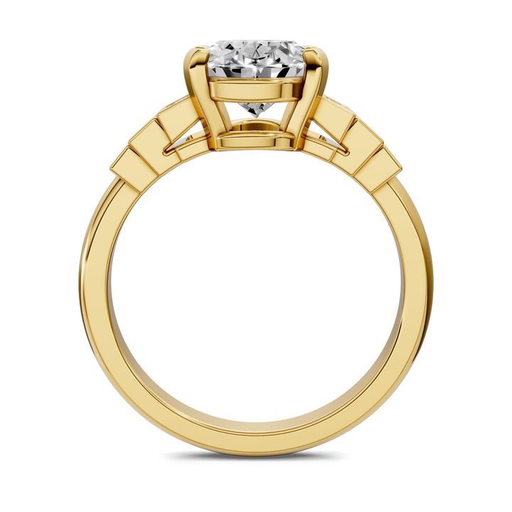 Lillian Bezel Baguette Ring Setting