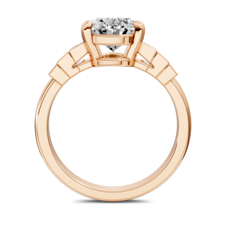 Lillian Bezel Baguette Ring Setting