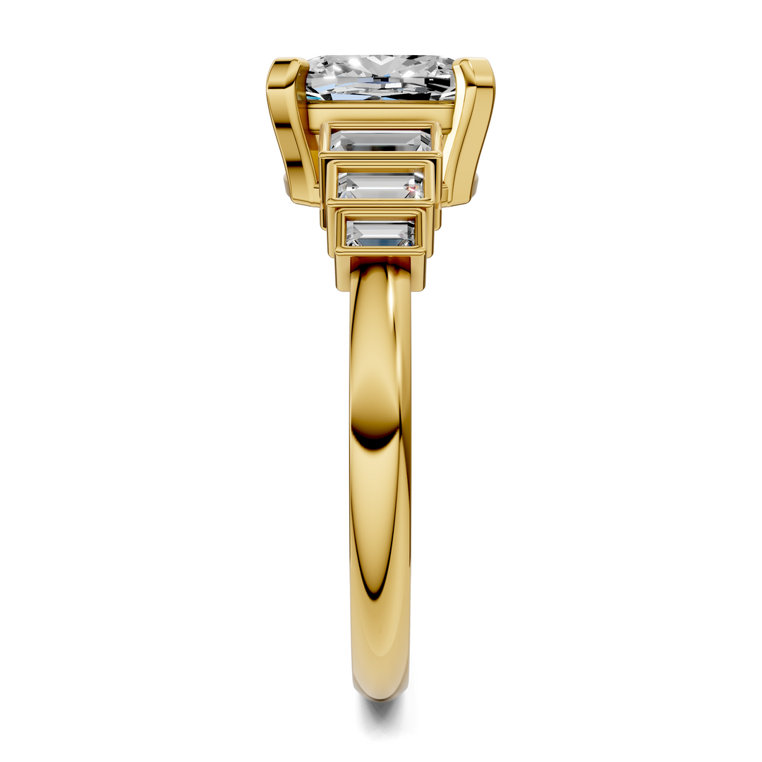 Lillian Bezel Baguette Ring