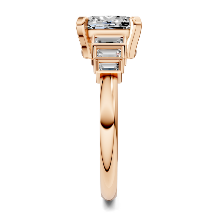 Lillian Bezel Baguette Ring Setting