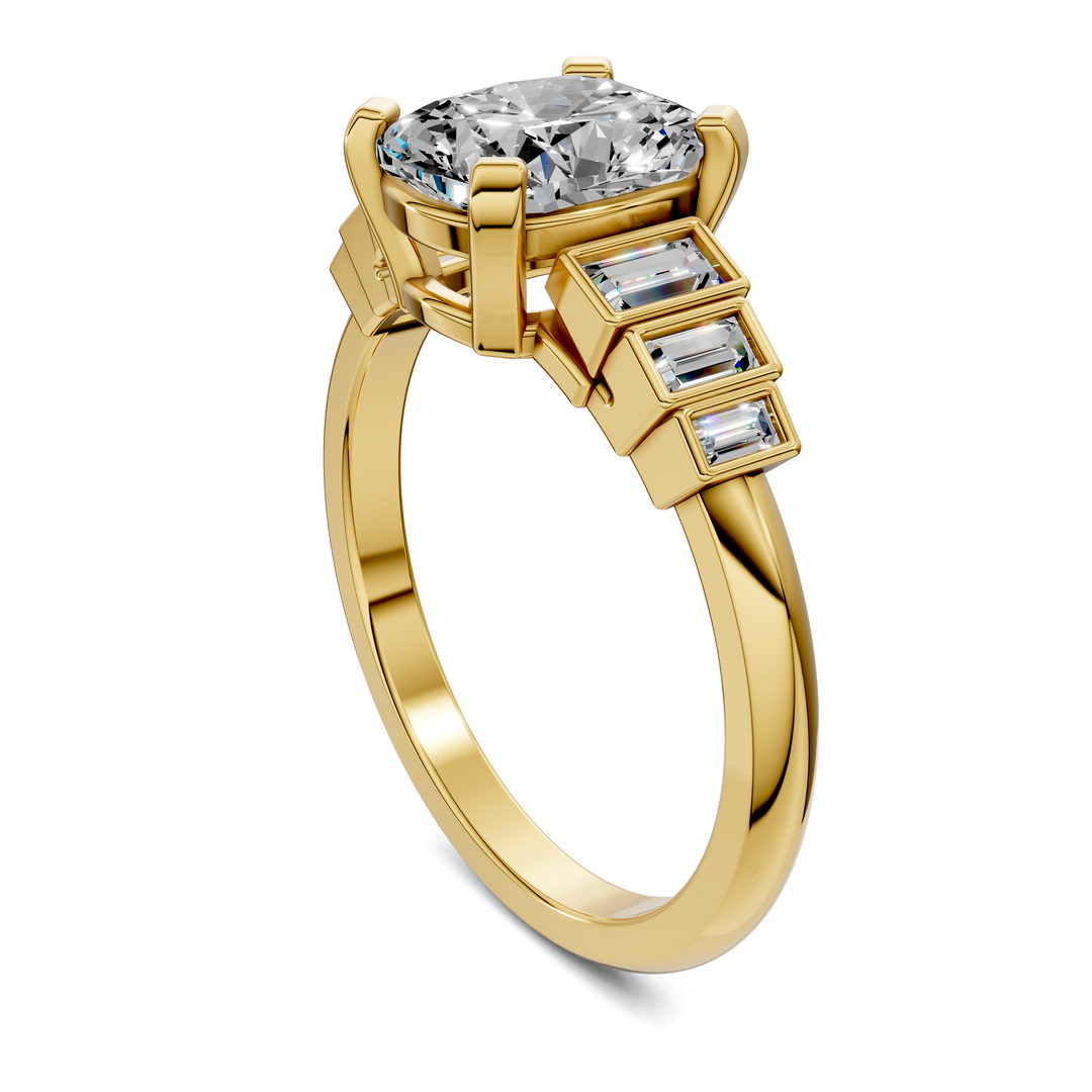Lillian Bezel Baguette Ring Setting