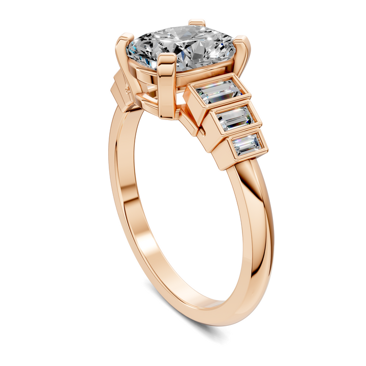 Lillian Bezel Baguette Ring Setting
