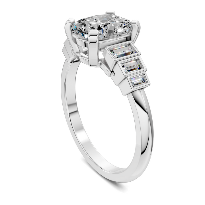 Lillian Bezel Baguette Ring Setting
