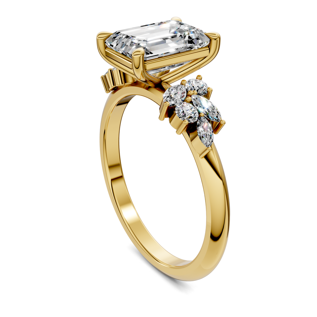 Alma Floral Cluster Ring
