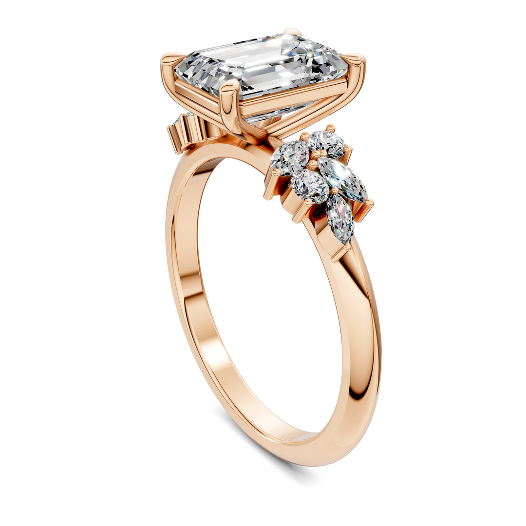 Alma Floral Cluster Ring