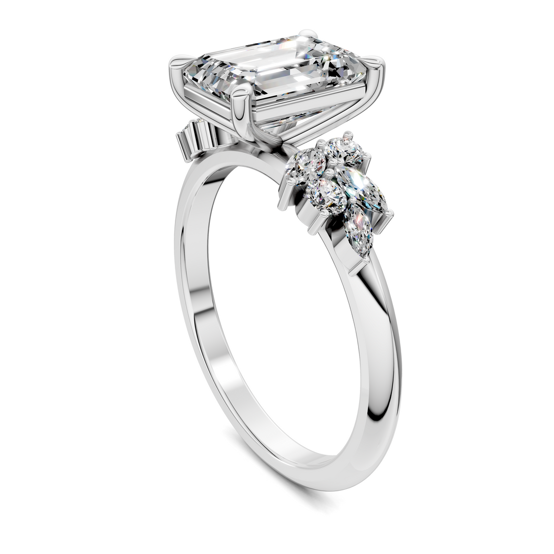 Alma Floral Cluster Ring