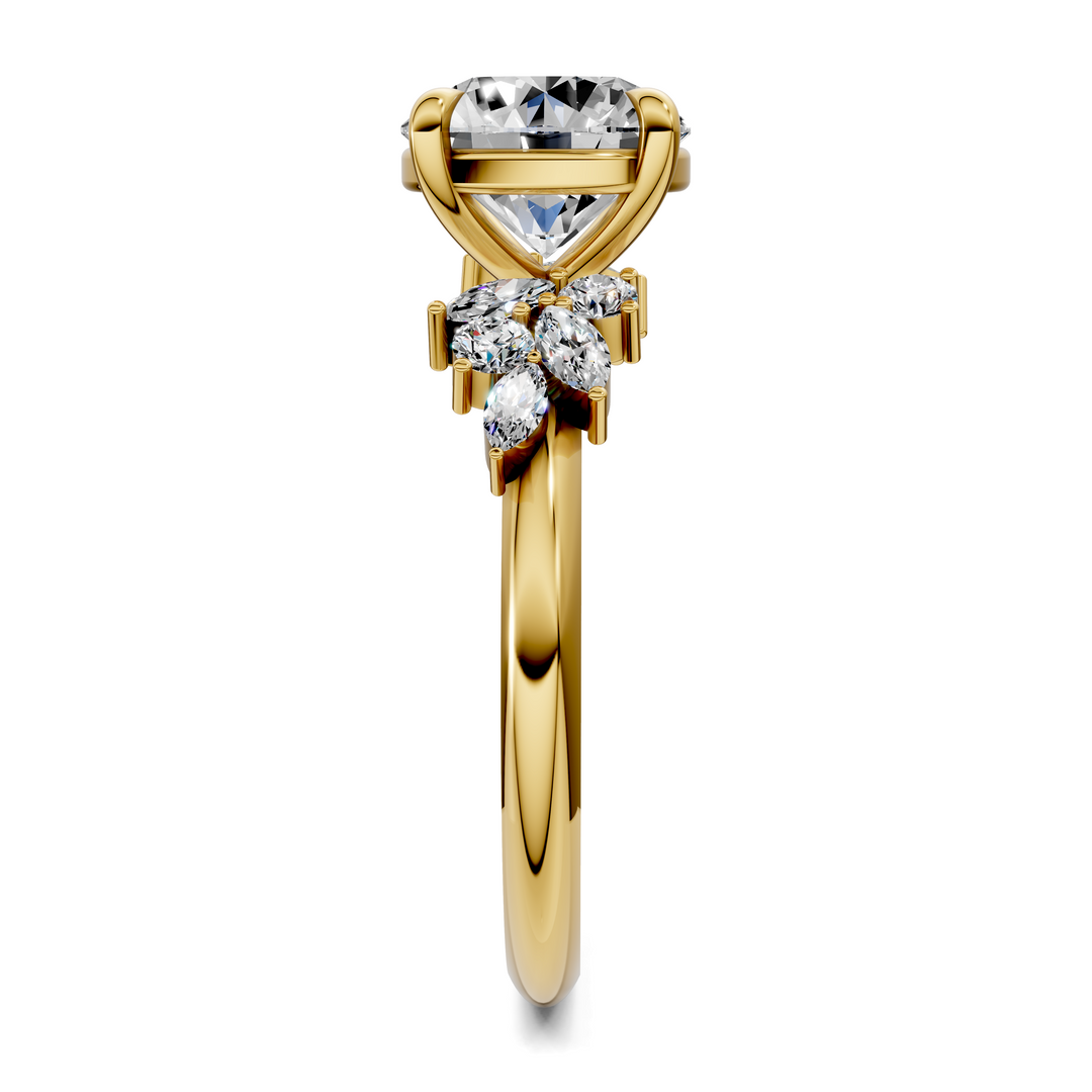Alma Floral Cluster Ring