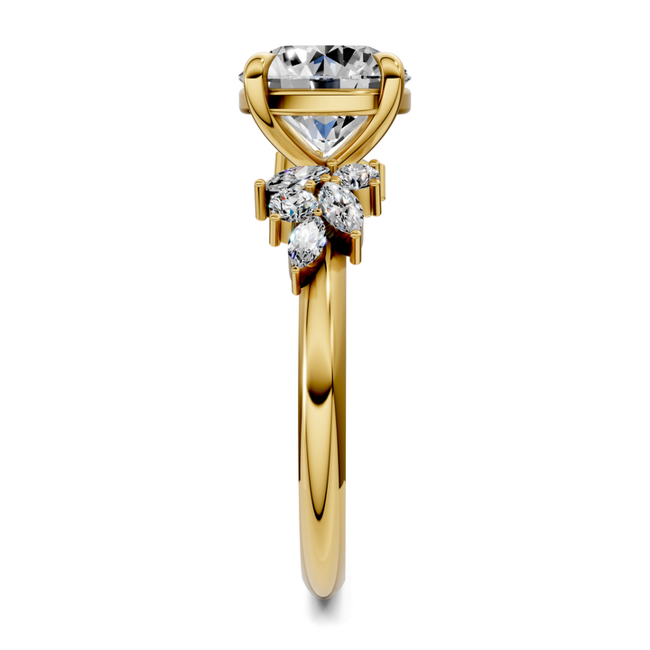Alma Floral Cluster Ring