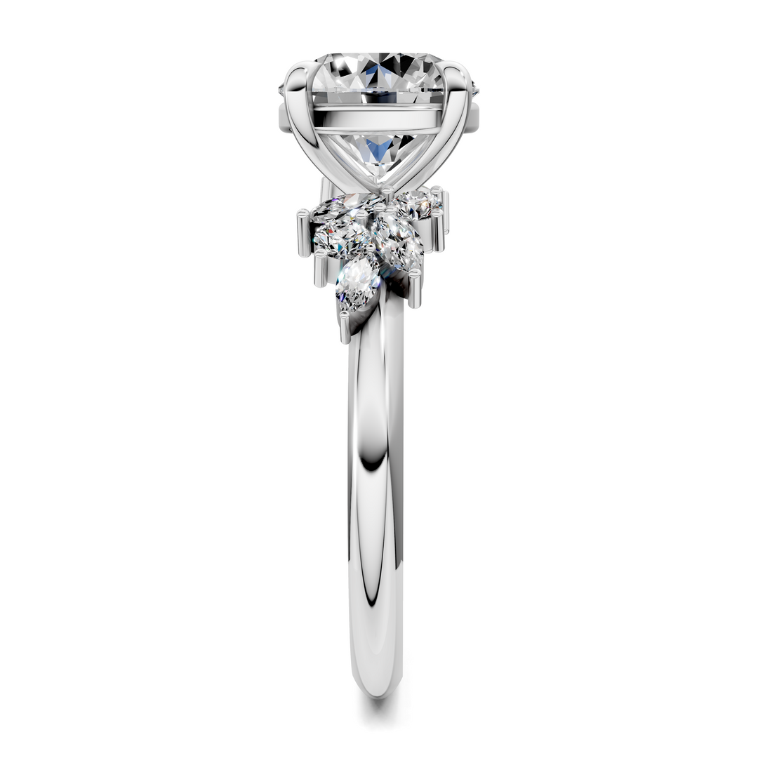 Alma Floral Cluster Ring