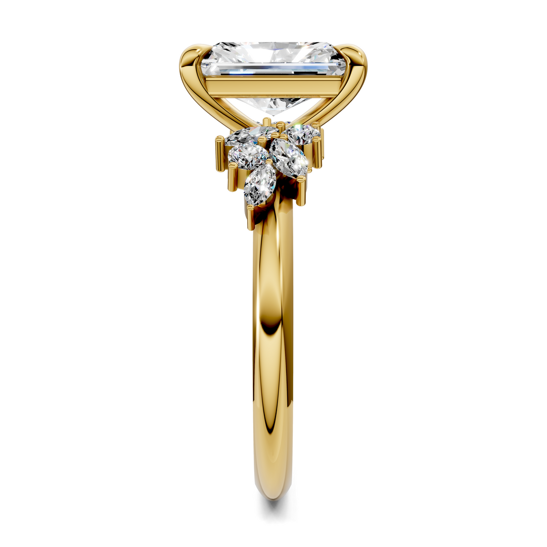 Alma Floral Cluster Ring
