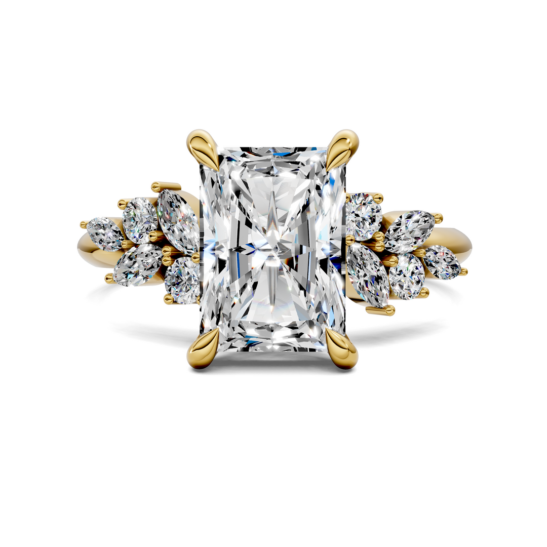 Alma Floral Cluster Ring