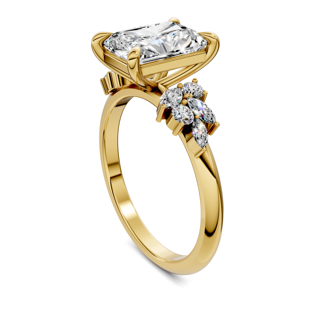 Alma Floral Cluster Ring