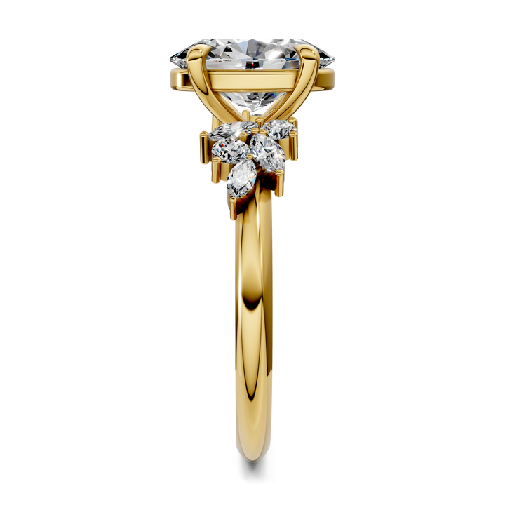 Alma Floral Cluster Ring