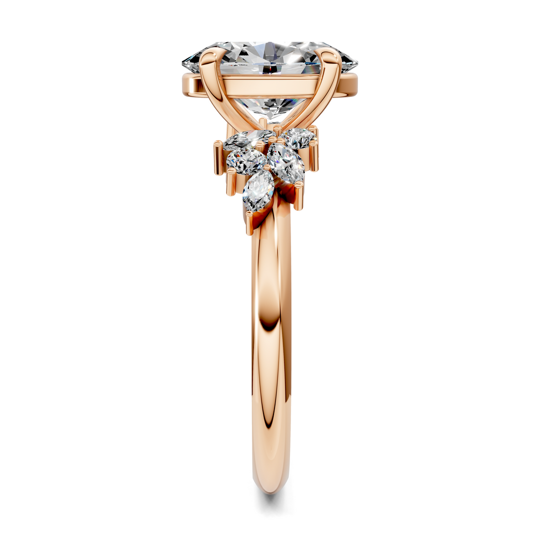 Alma Floral Cluster Ring