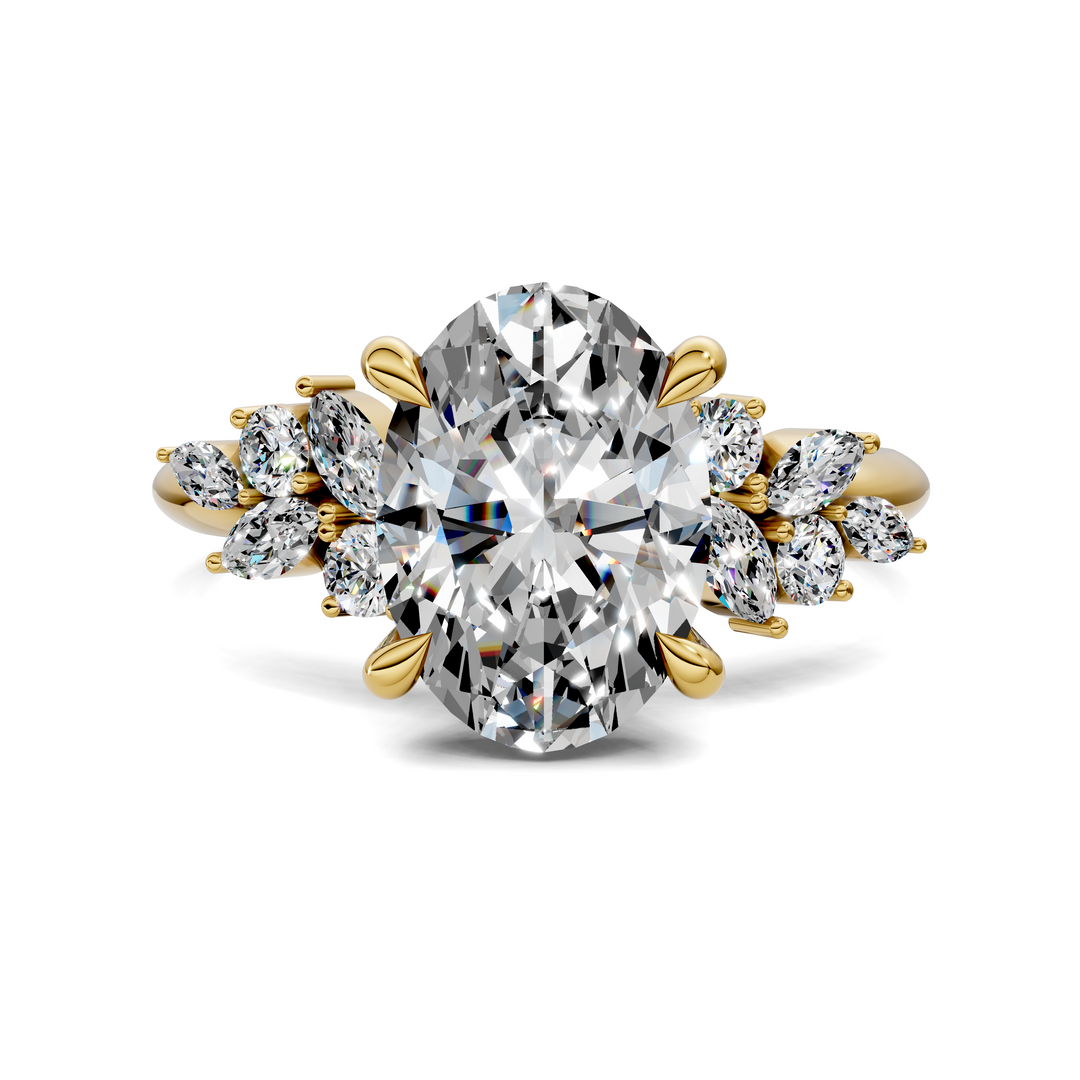 Alma Floral Cluster Ring