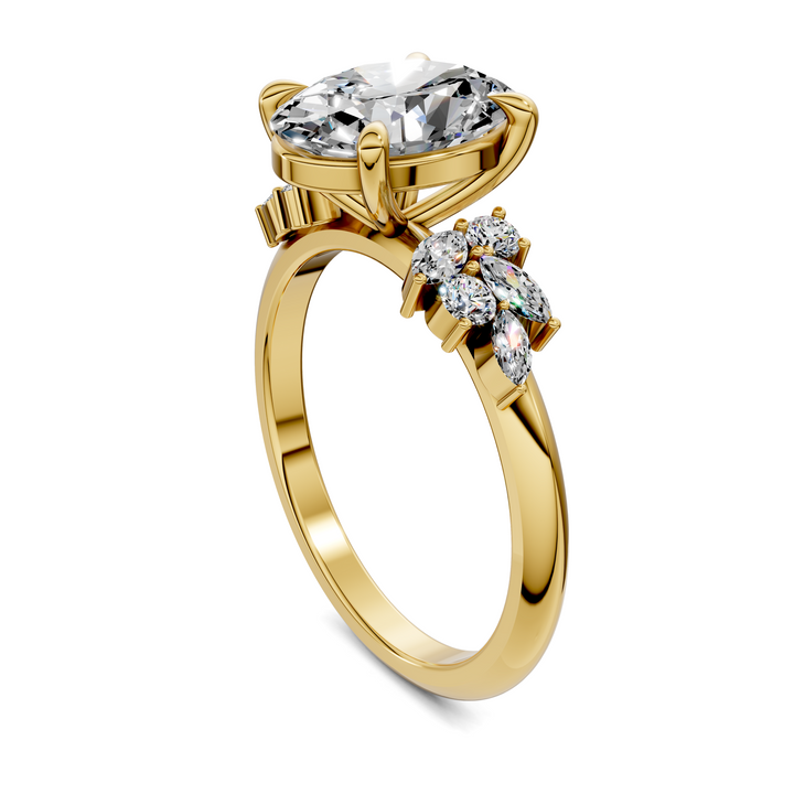 Alma Floral Cluster Ring