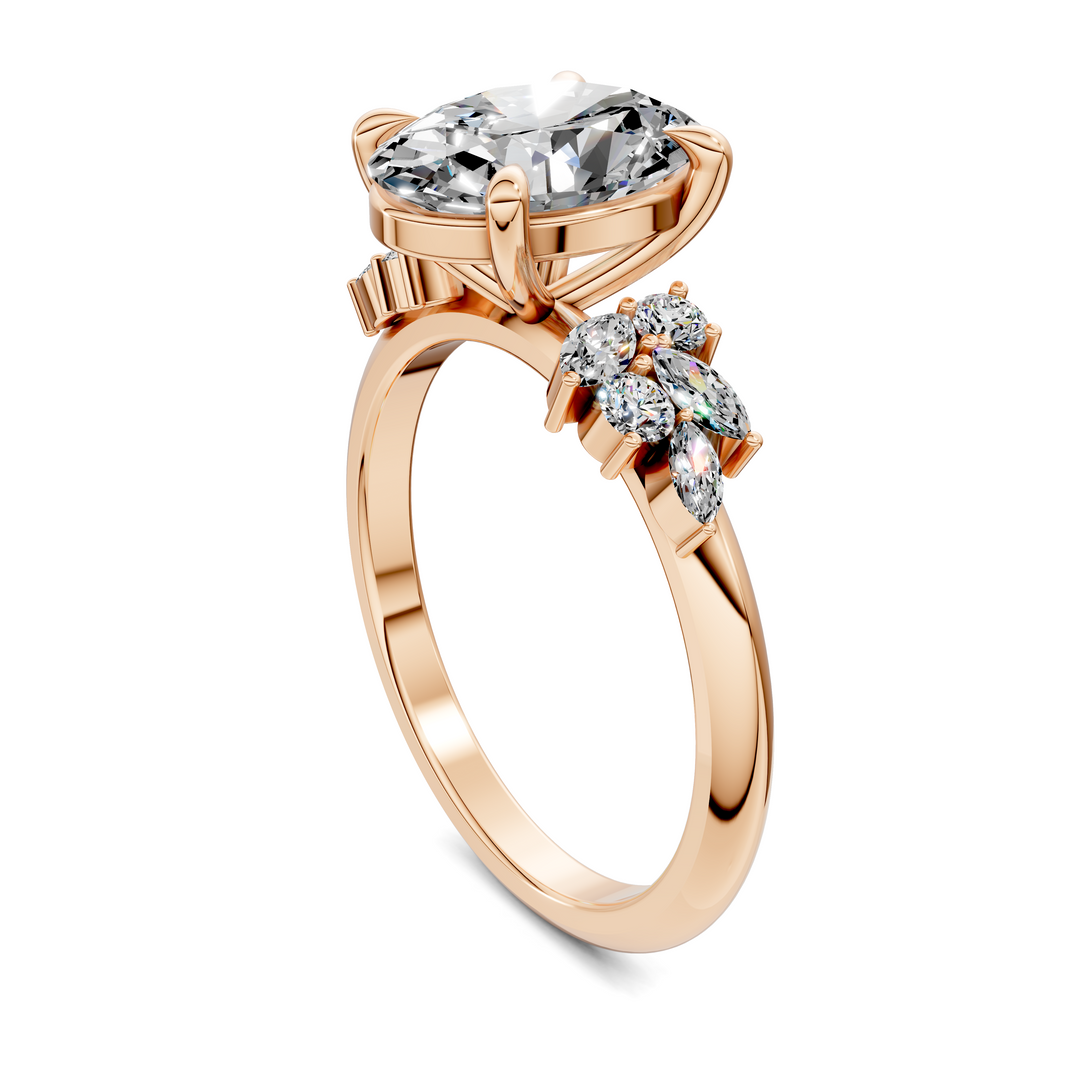 Alma Floral Cluster Ring