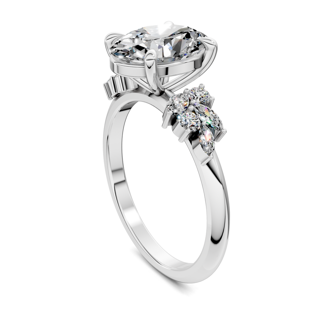 Alma Floral Cluster Ring