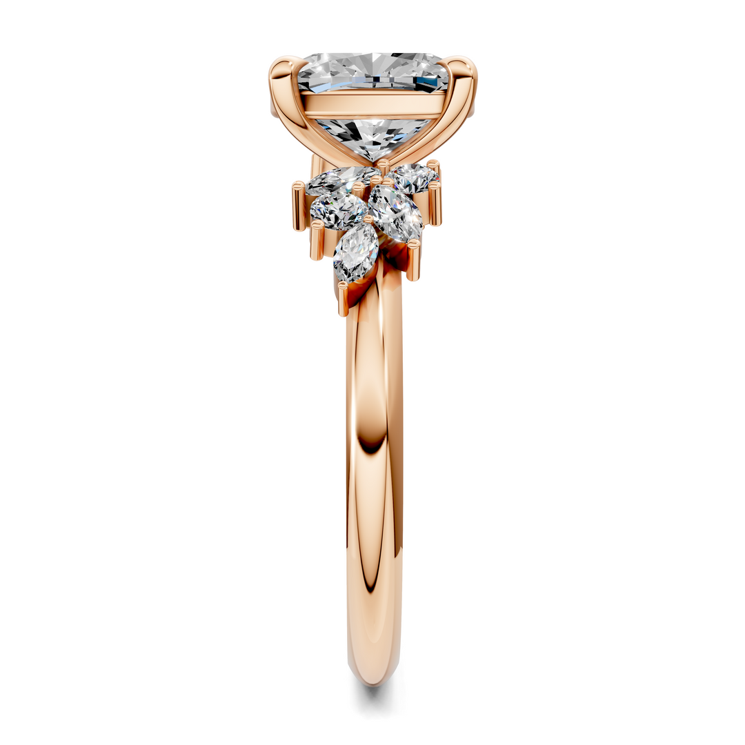 Alma Floral Cluster Ring