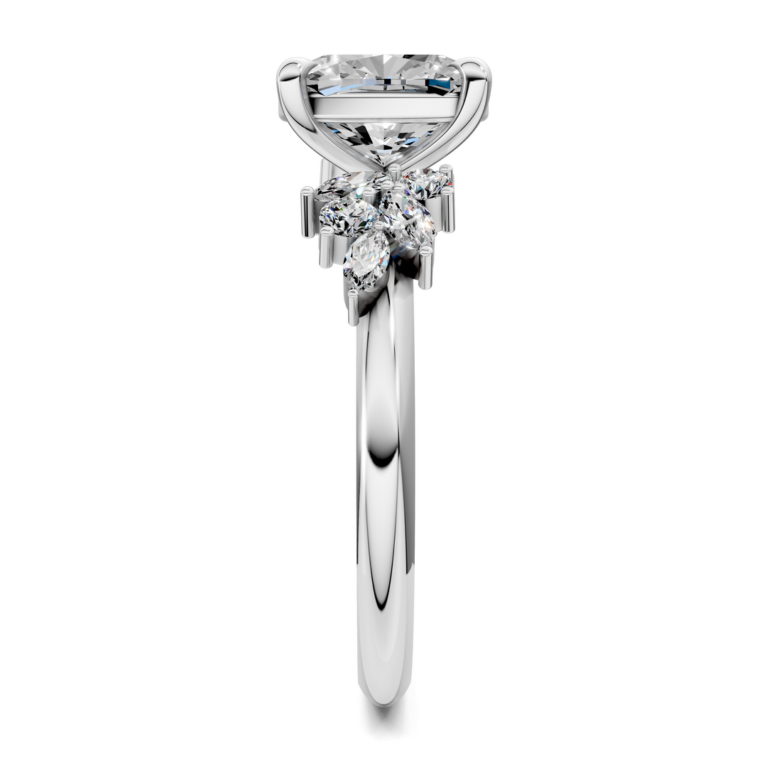 Alma Floral Cluster Ring