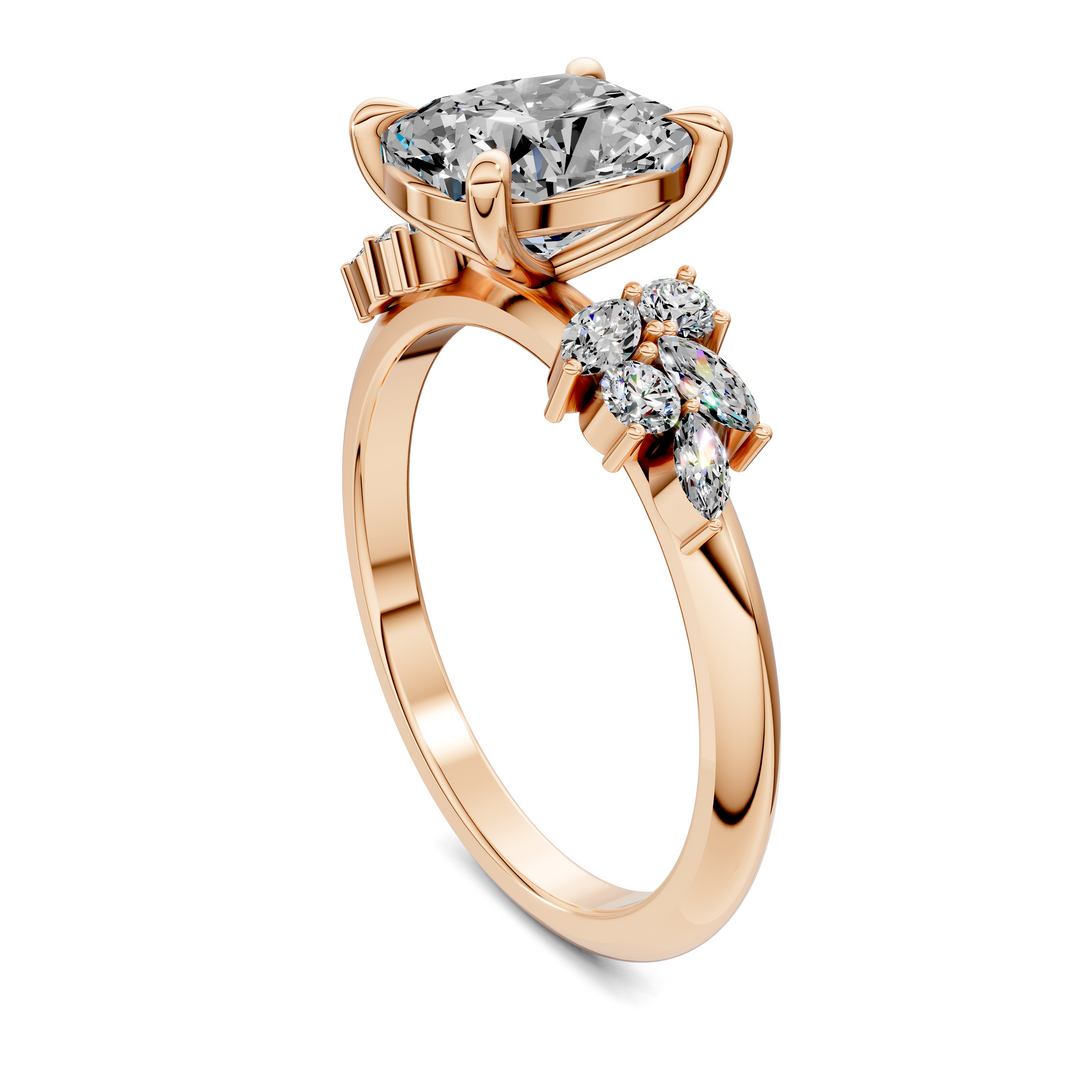 Alma Floral Cluster Ring