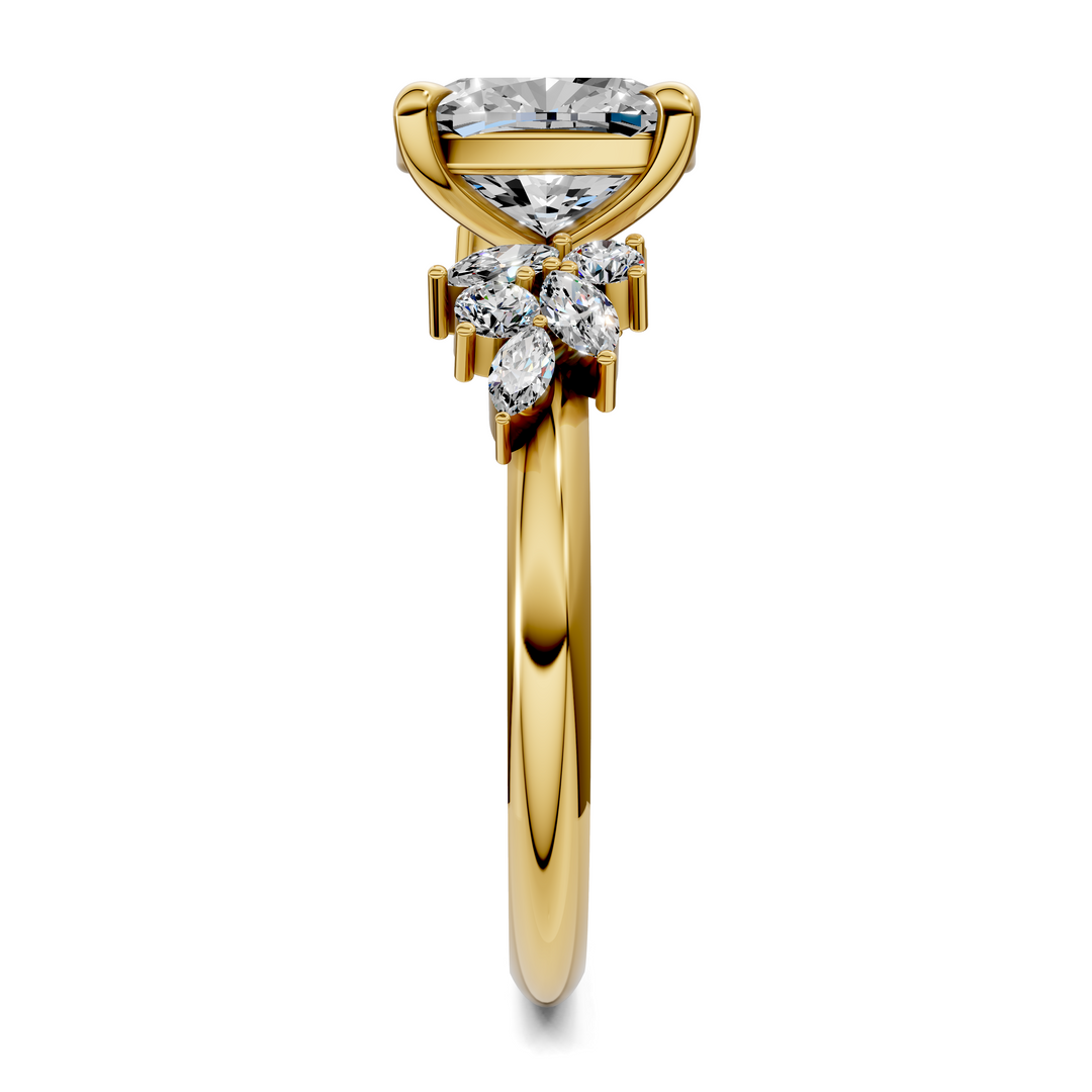 Alma Floral Cluster Ring
