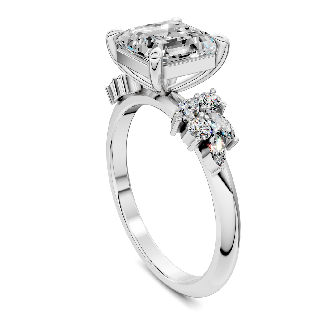 Alma Floral Cluster Ring