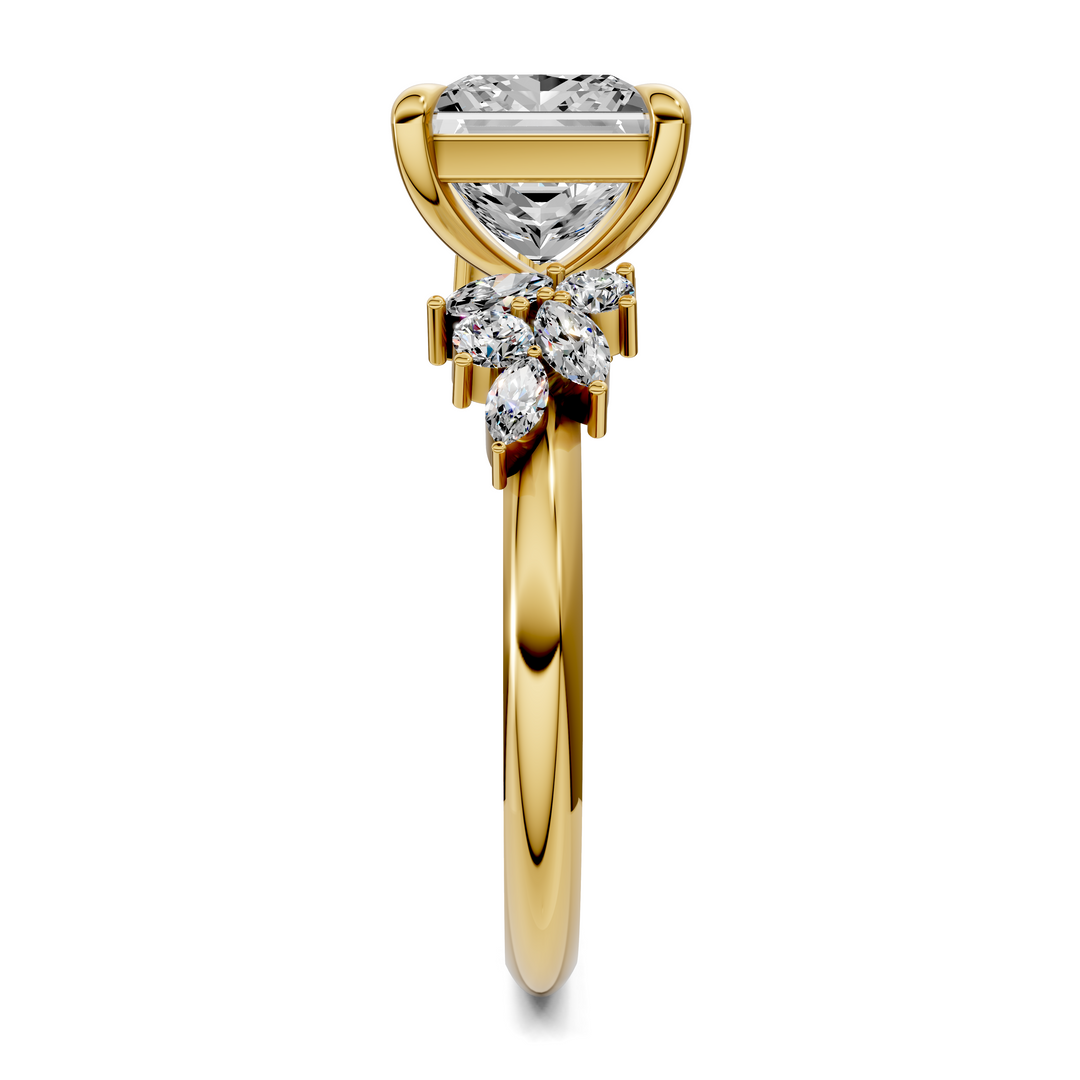 Alma Floral Cluster Ring