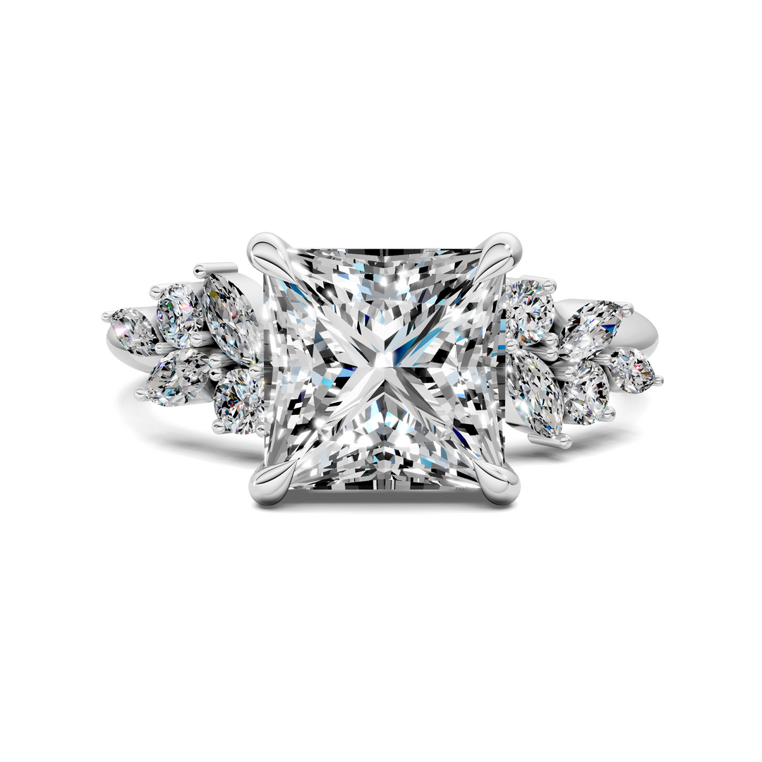 Alma Floral Cluster Ring