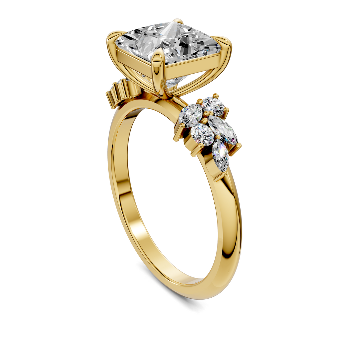 Alma Floral Cluster Ring