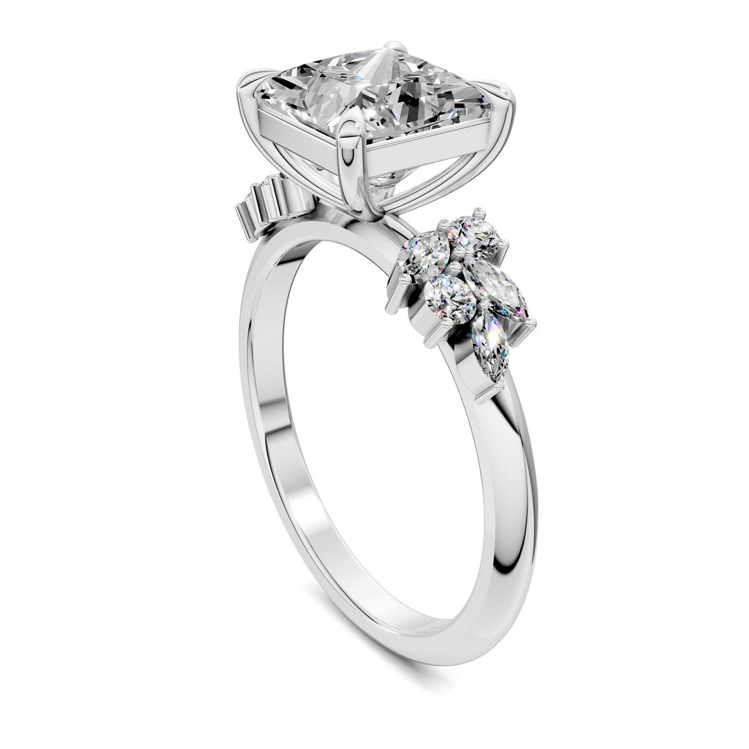 Alma Floral Cluster Ring