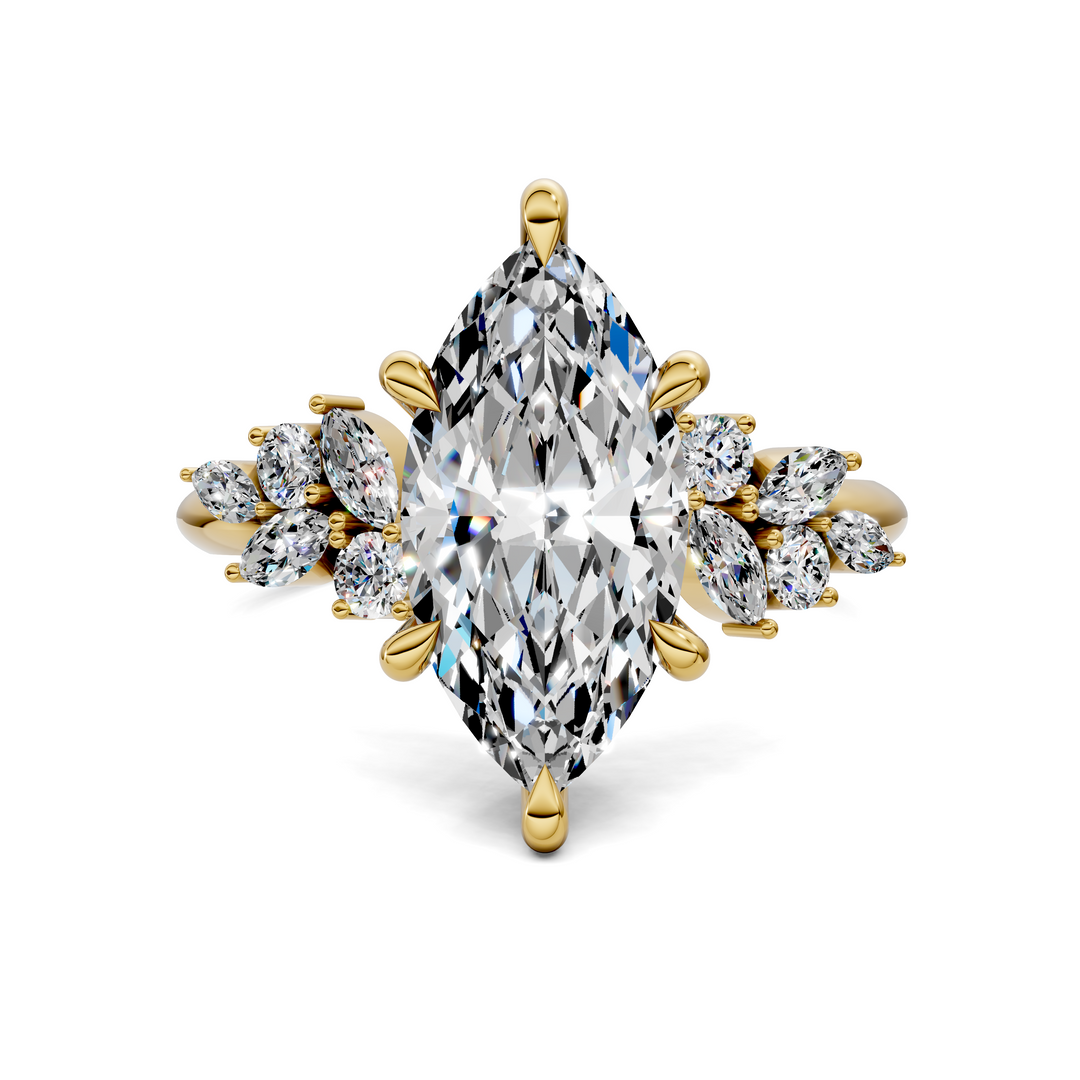 Alma Floral Cluster Ring