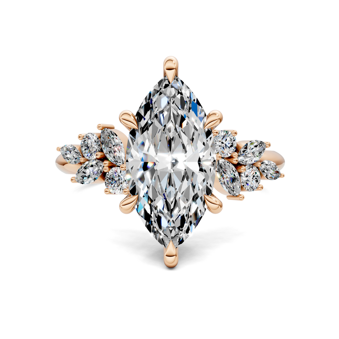 Alma Floral Cluster Ring