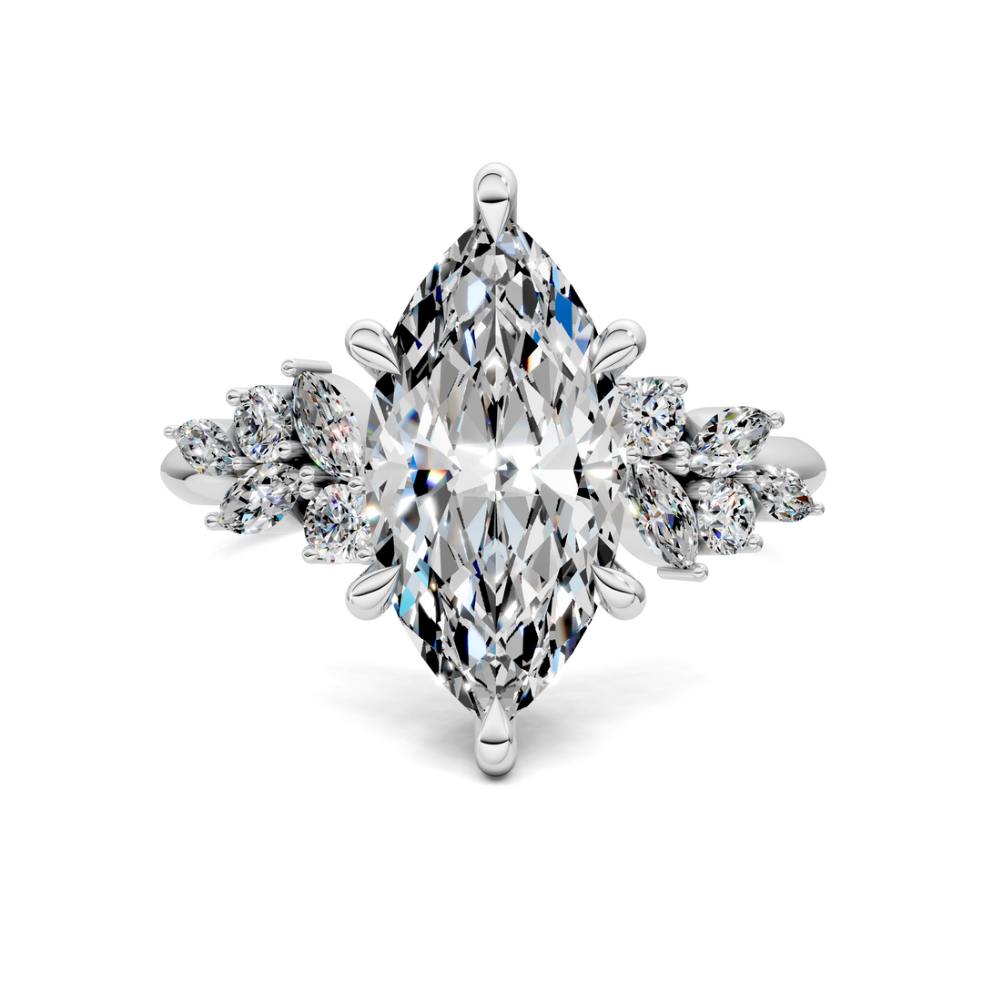 Alma Floral Cluster Ring