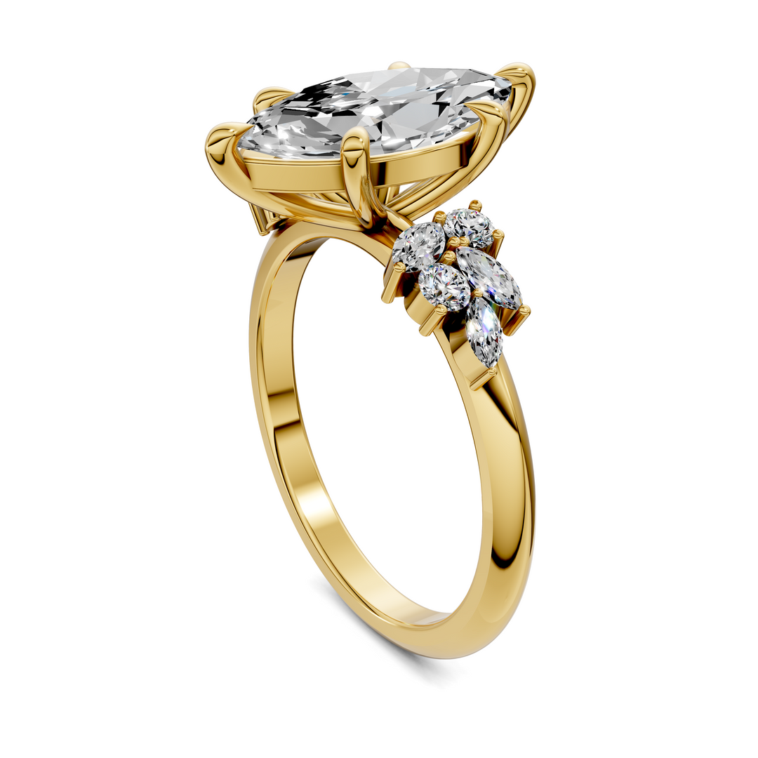 Alma Floral Cluster Ring