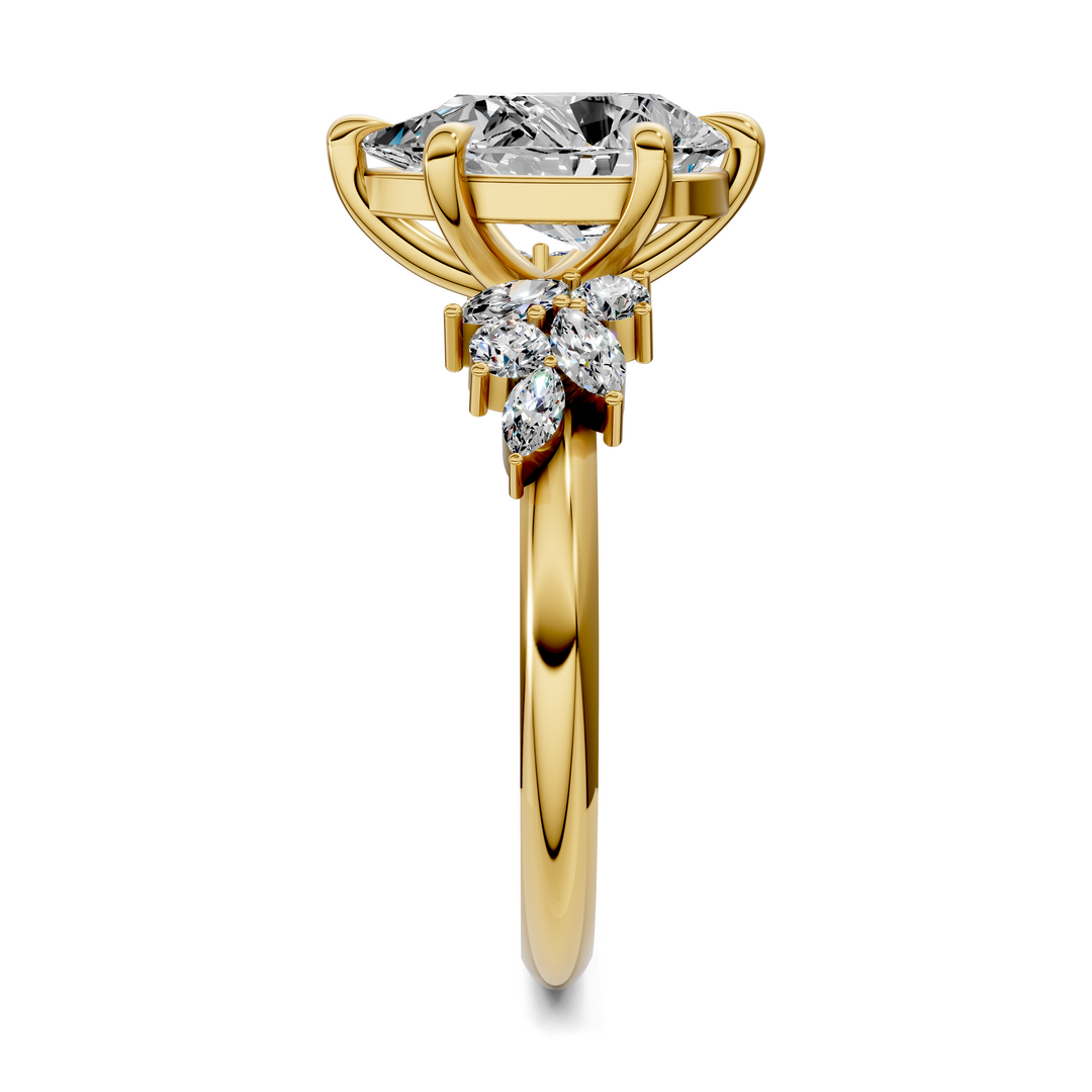 Alma Floral Cluster Ring