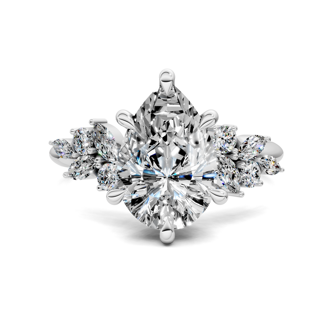 Alma Floral Cluster Ring