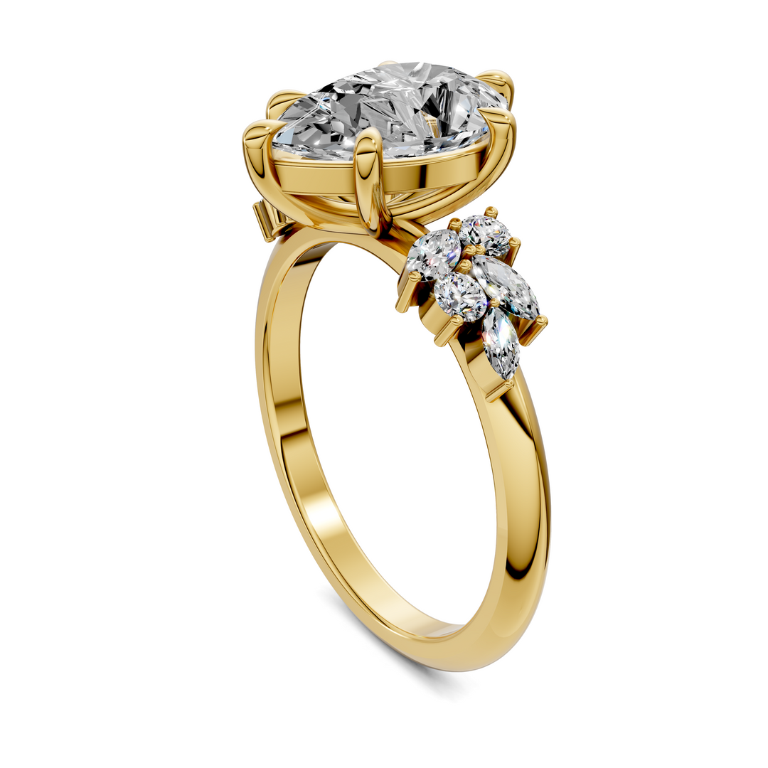 Alma Floral Cluster Ring