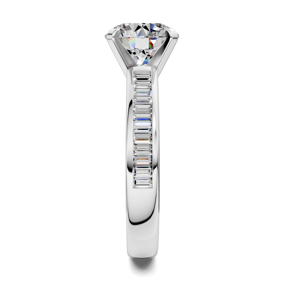 Cindy Baguette Channel Ring