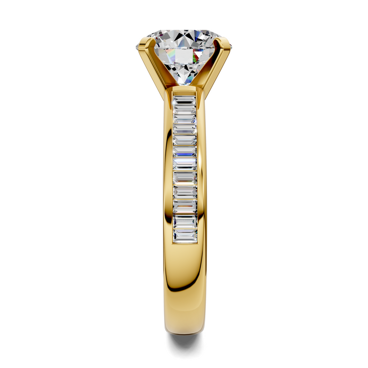 Cindy Baguette Channel Ring