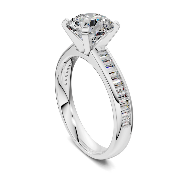 Cindy Baguette Channel Ring